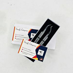 Pinzas Profesionales para Extensión de Pestañas Somofy Enterprises, 10 mm, Acero Inoxidable Japonés, Punta Plateada Lisa, Punta de Fibra, Agarre de Precisión - Product Image 3