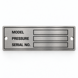 Plaque métallique gravée au laser, plaque personnalisée en aluminium ou en laiton pour équipement industriel, fabrication OEM - Product Image 2
