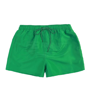 Hot Selling Summer Casual Solid Color Surfing <b>Trunks</b> Breathable Waterproof Drawstring Mid Knitted Polyester Beach Shorts for <b>Men</b> - Product Image 6