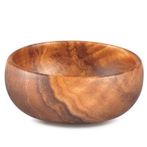 Cuenco pequeño de madera de acacia para servir, seguro para alimentos con incrustaciones de diseñador para fiesta, ensalada, fruta, cumpleaños, uso doméstico entretenido - Product Image 2