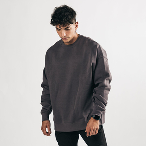 Sweat-shirts personnalisés pour hommes en molleton 100 % coton épais, coupe-vent, respirants, avec poches, finition délavée, prêts pour l'hiver - Product Image 1