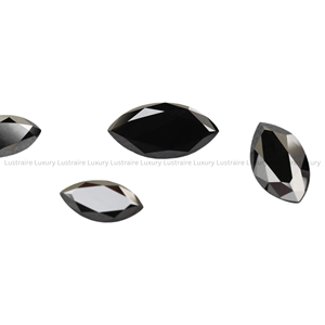 3x1,5 mm Diamant noir naturel fantaisie, taille marquise, opaque, pierre précieuse calibrée en vrac, vente en gros pour bijoux fins, bagues, pendentifs - Product Image 3