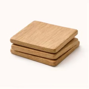 Ensemble de sous-verres en bois naturel, accessoires élégants pour protéger la table, pour tasses, mugs, verres à vin, restaurant, hôtel, salle à manger - Product Image 6