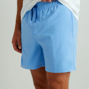 Shorts de plage élégants pour les vacances, taille haute, écologiques, en tissu doux à séchage rapide, vêtements de resort, vente en gros d'usine OEM ODM - Product Image 1