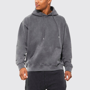 Sudaderas con capucha para hombre con lavado ácido, diseño urbano moderno con lavado vintage para un estilo discreto y elegante. - Product Image 3