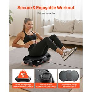 Attrezzatura per Fitness Domestico, Piastra Vibrante per Tutto il Corpo, Macchina per Esercizi, Massaggio, Drenaggio Linfatico, Dimagrimento - Product Image 3