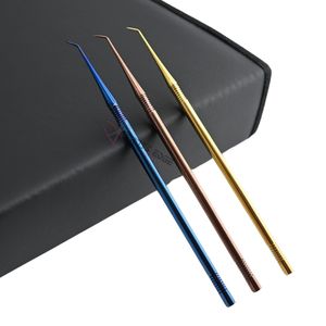 Salon Grade Lash Isolation Picker Tool Precision Stainless Steel <b>Eyelash</b> <b>Separator</b> for Extension Application Ergonomic Handles - Product Image 1