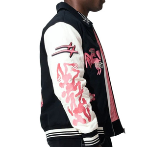 Wholesale Oversized <b>Yellow</b> Front Custom Logo Windproof Embroidered Motorcycle Jacket Men Autumn - Product Image 5
