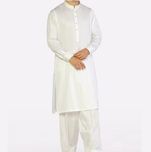 Breathable Plain Blank Salwar Kameez 100% Cotton Made Traditional 2pcs Dress Suit Made In Pakistan Muslims Shalwar Kameez Dress - Product Image 3