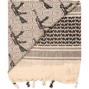 Écharpe palestinienne unisexe tendance 100% coton, large, style Arafat Hatta Keffiyeh, avec pompons, Shemagh, style arabe, douce, ethnique, camouflage - Product Image 2