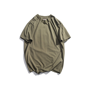 เสื้อยืดกีฬาผู้ชายผ้าฝ้าย 100% ทรงโอเวอร์ไซส์ สไตล์วินเทจ ล้างสีแบบแอซิดวอช  ออกแบบโลโก้ด้านหน้าได้ตามสั่ง ขายส่ง - Product Image 3