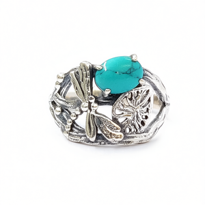 <b>Turquoise</b> Fashion <b>Ring</b> 4.1 Grams Weight - Product Image 2
