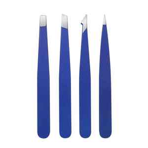 Pinzas Profesionales para Cejas de Acero Inoxidable con Punta Inclinada de Alta Calidad al por Mayor para Depilación de Cejas - Duraderas y Reutilizables - Product Image 2