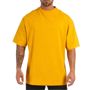 Men's White Cotton T-Shirt Short Sleeve O-Neck Regular Fit Casual Jersey Knitted Blank Design - Product Image 5