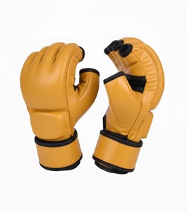 Guantes de Entrenamiento de MMA con Logotipo Personalizado, de Cuero PU con Cordones en los Dedos, que Absorben la Humedad, Equipo de Combate - Product Image 5