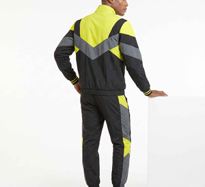 Latest Design Men's Nylon/Polyester <b>Windbreaker</b> Tracksuit Set Breathable Quick Dry Full Customization Wholesale <b>Vintage</b> Style - Product Image 2