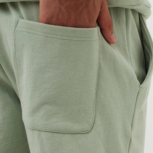 Pantalones Cortos de Lona Lavada para Hombre, Cintura Elástica Cómoda, Secado Rápido, Transpirables, Estampado Sólido Informal, para Gimnasio y Running - Product Image 5