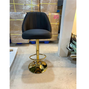 Customized Color Modern French Minimalist Traditional Leather/ metal/ wood/ PU leather Chair and tool Salon Furniture - Product Image 1