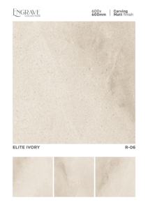 Azulejos de porcelana mate esculpidos de 60x60 cm inspirados en texturas naturales que ofrecen un atractivo de diseño sólido y una resistencia confiable para el suelo. - Product Image 2