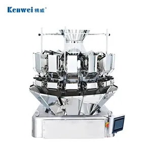 Kenwei multihead bilancia per la pesatura JW-A14 multihead flusso di pesatura e macchina imballatrice della bottiglia pacchetto di cibo macchina