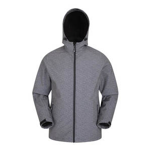 Chaqueta Gris Personalizada con Capucha para Exteriores, Ropa Casual para Invierno con Puños Ajustables, Bolsillos con Cremallera y Protección Contra el Viento - Product Image 1