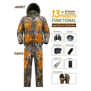 Traje de Caza de Alta Calidad para Hombre, Camisa de Manga Larga y Pantalones, Traje de Caza para Exteriores con Cobertura Total, Precio al por Mayor - Product Image 3