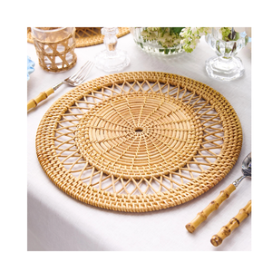 Set de table en rotin naturel et jacinthe d'eau, tissé à la main, fournisseur Vietnamien - Product Image 2