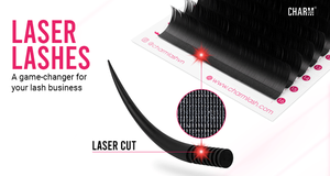 Extensions de cils coréennes Charmlash en PBT, fournisseur en gros, boîtes de cils laser volume, plus naturelles, sans colle, anti-torsion, volumineuses - Product Image 6