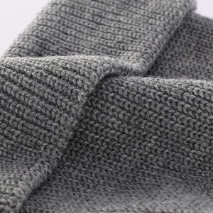 Gorro de Lana con Borde en Contraste y Diseño de Pata de Gallo, Gorro de Primera Calidad, Gorro de Mezcla de Acrílico Suave, Gorro con Patrón Geométrico Chic - Product Image 6
