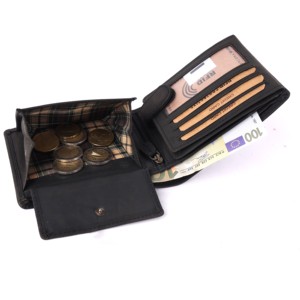 High on Demand Handmade Leather Wallet for Men Bifold Design with ID <b>Window</b> Soft Texture and Large Capacity Available For Sale - Product Image 2