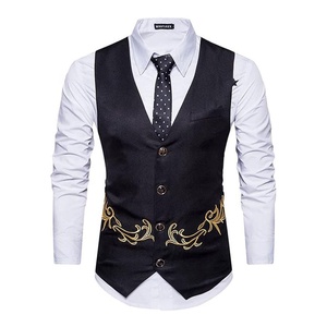 เสื้อกั๊กเสื้อกั๊กปักลายสำหรับผู้ชาย - Product Image 3