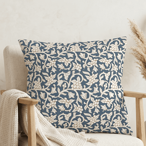 Housse de coussin décorative vintage 20x20 imprimée à la main style tribal, en coton, artisanat indien, textile de maison en gros - Product Image 5