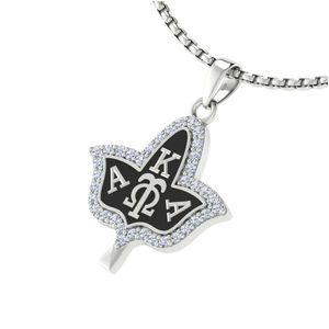 Collier en argent sterling émaillé noir avec pendentif feuille et cristal blanc, bijou élégant pour femme, accessoire de mode, cadeau, usage quotidien - Product Image 4