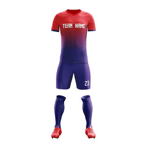 Tenue de football thaïlandaise de qualité supérieure, maillot de football personnalisé de haute qualité, maillots de football rétro, uniforme de football violet par sublimation - Product Image 6