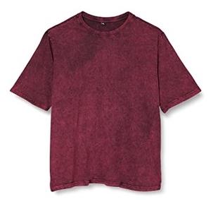 Camiseta Oversize Vintage de Algodón 100% de Alto Gramaje con Hombros Caídos, Lavado Ácido, Negra, Larga, Tejido Ligero de Bambú, Tallas Grandes - Product Image 5