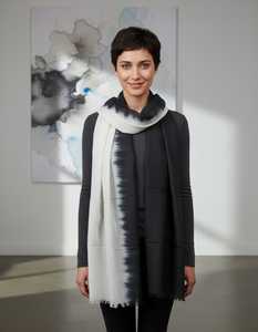 100% LINEN OMBRE SHADED <b>SHAWL</b> OR <b>SCARF</b> - Product Image 3