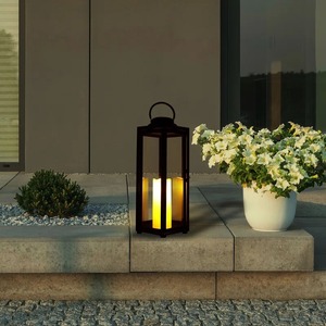 Lanterne en fer avec bougie LED sans flamme pour la décoration de la maison - Product Image 3