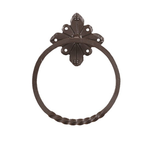 Anillo para toallas de metal con acabado en bronce, portátil, para montar en la pared, perfecto para el hogar, hoteles, baños y accesorios de aseo. - Product Image 4