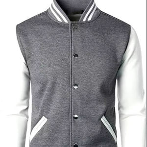 Fashion <b>Men</b> Varsity <b>Jacket</b> Premium Wool Leather Letterman College <b>Baseball</b> <b>Jacket</b> Custom Logo Casual Streetwear Winter Wear - Product Image 3