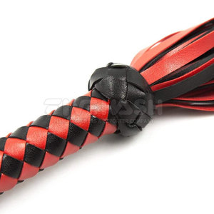 Leather Flogger Premium Leather Strips Flexible Design Strong <b>Grip</b> Handle Leather Flogger Easy <b>Control</b> - Product Image 6
