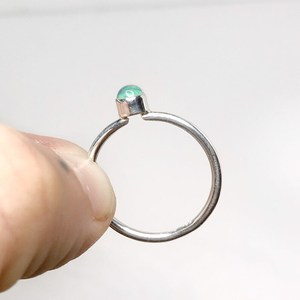 Anillo de ópalo etíope, plata de ley 925, hecho a mano, piedra preciosa de nacimiento de octubre, regalo de joyería para mujer - Product Image 4