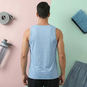 Men's Soft Athletic Tank Top Breathable Quick Dry Eco-Friendly 100% Cotton <b>Running</b> <b>Singlet</b> Gym Fitness Workout Sleeveless Muscle - Product Image 2