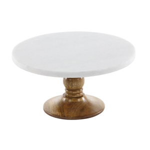 <b>Marble</b> <b>Cake</b> <b>Stand</b> Display Centerpiece High Quality <b>Marble</b> Acacia Wood <b>Cake</b> <b>Stand</b> Platter For Wedding Parties - Product Image 4