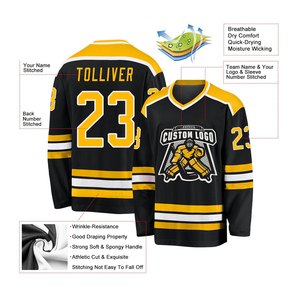 Jersey de Hockey Profesional Personalizado con Número, 100% Poliéster, Impresión Personalizada, Transpirable - Product Image 5