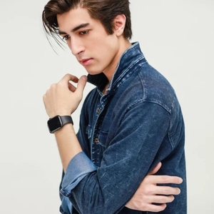 Camisas de Mezclilla para Hombre, Invierno, Personalizables, Estilo Urbano, 360g, 100% Algodón, Transpirables, de Secado Rápido, Alta Calidad, Color Personalizable - Product Image 5