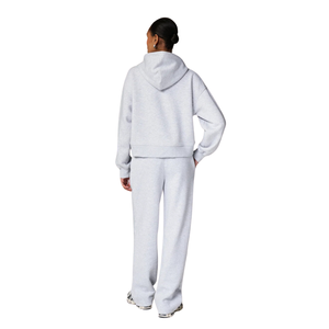 Womens Full Zip Hooded Tracksuit Set <b>Cuffed</b> <b>Trousers</b> Elastic Waist Relaxed Style Two Piece Casual Lounge Travel Everyday Outfits - Product Image 2