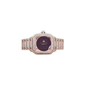 Reloj de Lujo para Hombre, con Diamantes, Acero Inoxidable, Diseño Simple, VVS Moissanite, Oro Blanco, Corte Redondo, Estilo Hip Hop Personalizado - Product Image 1