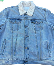 เสื้อคลุมผู้ชายสีน้ำเงินอินดิโก้แบบลำลอง ผ้าสีเข้มเย็บตะเข็บอย่างดี ล้างสีเข้ม ชุดสำหรับฤดูใบไม้ร่วง - Product Image 4