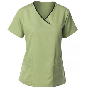 Conjunto de Uniformes Médicos de 2 Piezas para Mujer, Más Vendidos, Color Sólido, Uniformes Clínicos para Mujer, Conjuntos de Uniformes de Poliéster y Rayón para Todas las Temporadas - Product Image 2