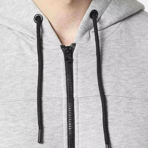 Hot Sale Men Hoodies Latest Style Solid Color Men Customized Fitness Wear <b>Zip</b> Up Hoodie With Custom Brand Logo - Product Image 6